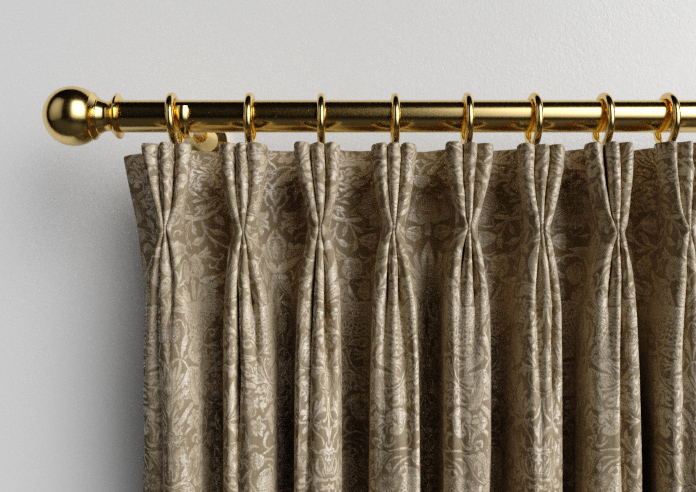 William Morris At Home Strawberry Thief, Woven Walnut - Made to Measure Curtains - Image 11